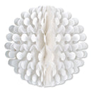 14" White Tissue Flutter Ball Party Decorations - OktoberfestHaus.com
