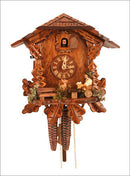 Black Forest 1 day Chalet Style German Cuckoo Clock with Beer Drinker - OktoberfestHaus.com
