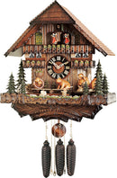 River City Eight Day Musical German Cuckoo Clock with Bears Revolving Seesaw - OktoberfestHaus.com
