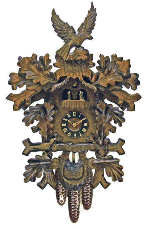 24" Eight Day Musical Cuckoo Clock with Dancers From River City Clocks - OktoberfestHaus.com

