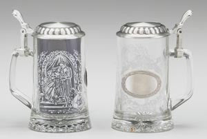 German Wedding Scene Glass Beer Stein - OktoberfestHaus.com
 - 3