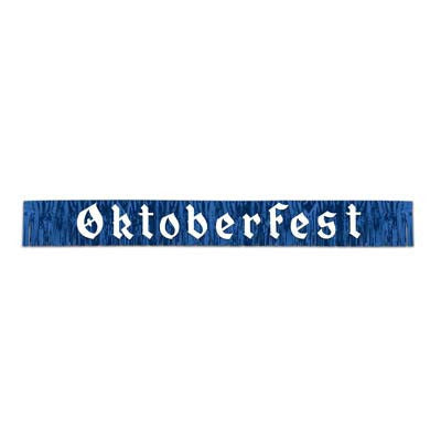 7.5 Foot Oktoberfest Fringed Metalic Banner Party Decorations - OktoberfestHaus.com
 - 1