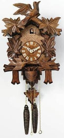 One Day Cuckoo Clock with Carved Maple Leaves & Moving Birds-13" Tall - OktoberfestHaus.com
 - 2