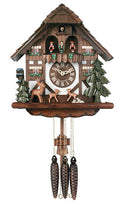 River City One Day Musical German Cuckoo Clock with Moving Deer and Waterwheel - OktoberfestHaus.com

