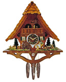 River City Clocks One Day Musical 17" German Cuckoo Clock Man Saws Wood - OktoberfestHaus.com
 - 1