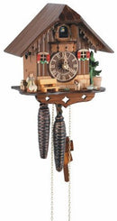 Schneider Black Forest 8" Quartz Black Forest Girl and Geese German Cuckoo Clock - OktoberfestHaus.com

