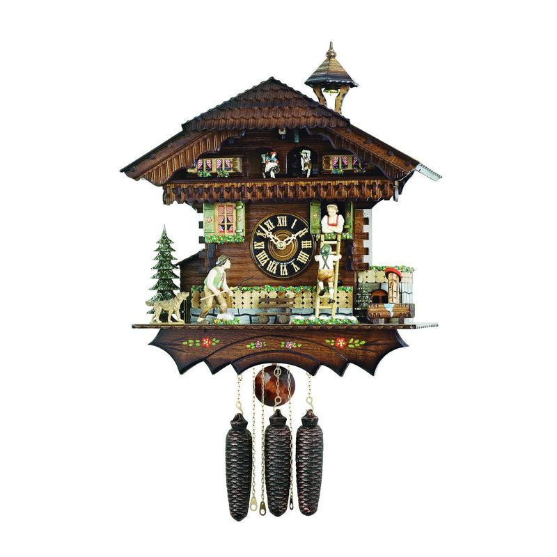 River City Clocks Eight Day Musical 19" German Cuckoo Clock with Farmers Daughter - OktoberfestHaus.com
