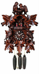 River City Eight Day 18" Musical German Cuckoo Clock with Four Carved Birds - OktoberfestHaus.com
