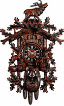River City Eight Day Musical 33" German Cuckoo Clock with Woodsman and Ram - OktoberfestHaus.com
