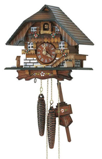 Schneider 8" Black Forest Farmhouse German Cuckoo Clock - OktoberfestHaus.com
