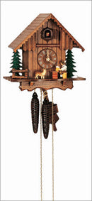 Schneider 9" Black Forest Beer Drinker and Dog German Cuckoo Clock - OktoberfestHaus.com
 - 1