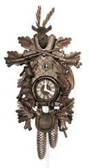 Schneider 16" Black Forest Hunter Theme Eight Day Movement German Cuckoo Clock - OktoberfestHaus.com
