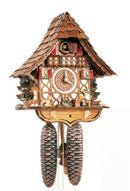 Schneider 12" Black Forest Beer Drinker Eight Day Movement German Cuckoo Clock - OktoberfestHaus.com
