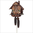 Schneider 12" Black Forest Wood Chopper Eight Day Movement German Cuckoo Clock - OktoberfestHaus.com
 - 1