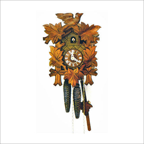 Schneider Black Forest 12" Almond Colored Eight Day Movement German Cuckoo Clock - OktoberfestHaus.com
