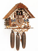 Schneider Black Forest 13" Musical Wood Chopper Eight Day Movement German Cuckoo Clock - OktoberfestHaus.com
