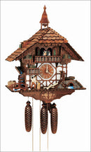 Schneider Black Forest 24" Musical Wood Chopper Eight Day Movement German Cuckoo Clock - OktoberfestHaus.com
 - 1