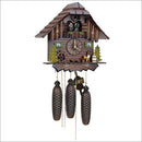 Schneider Black Forest 13" Musical Beer Drinker with Painted Flowers Eight Day Movement German Cuckoo Clock - OktoberfestHaus.com
 - 1