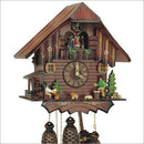 Schneider 13 Inch Wood Chopper and Beer Drinker Eight Day Musical German Cuckoo Clock - OktoberfestHaus.com
 - 1