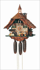 Schneider Black Forest 13" Musical Beer Drinkers and Bell Tower Eight Day Movement German Cuckoo Clock - OktoberfestHaus.com
 - 1