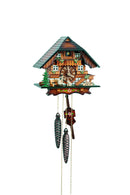 Schneider 8" Black Forest Couple and Dog German Cuckoo Clock - OktoberfestHaus.com
