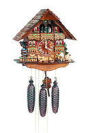 Schneider Black Forest 14" Musical Wood Chopper Eight Day Movement German Cuckoo Clock - OktoberfestHaus.com
