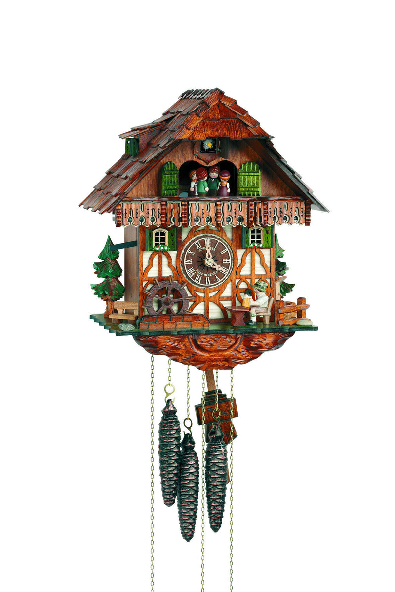 Schneider Black Forest 14" Musical Alpine Home German Cuckoo Clock - OktoberfestHaus.com
