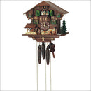 Schneider Black Forest 11" Musical Beer Drinker with Dancing Figurines German Cuckoo Clock - OktoberfestHaus.com
 - 1