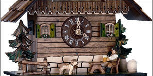 Schneider Black Forest 11" Quartz Musical Beer Drinker German Cuckoo Clock - OktoberfestHaus.com
 - 2